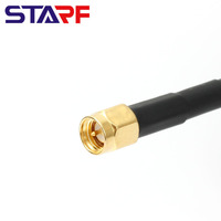 STARF S2101-J-XX Antenne LoRa externe à gain élevé 5,8 dBi 433/470/915 MHz avec câble RG58 de 1 m (omnidirectionnelle 50 ohms)