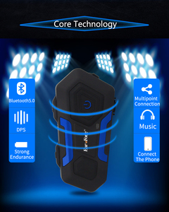 Auriculares BT para motocicleta, <span class=keywords><strong>intercomunicador</strong></span> con hasta 2500 metros, resistente al agua, 67 FM, para casco de esquí, 10 grupos - Product Image 3