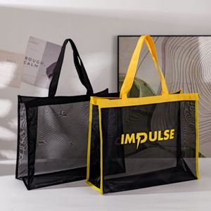 PDB Mesh Shopping Bag 35x25x10cm Heat Transfer Printing Outdoor Tote Bag - Product Image 3