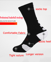 OEM Sport Elite Basket-Ball Compression De Sport de Course Logo Personnalisé Sport Chaussette Calcetines