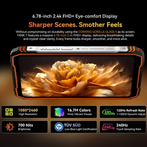 โทรศัพท์มือถือที่ทนทาน oscal TANK 1 Android 15 15 12 + 256GB 20000mAh มองเห็นกลางคืน5G oscal blackview - Product Image 6