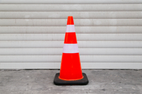 Top vente 30 cm Flexible PVC trafic cône réfléchissant délinéateur poste avec voyant d'avertissement pour la sécurité routière