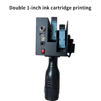 Imprimante jet d'encre portable à double tête, nouvelle vente directe du fabricant, impression d'étiquettes de détail, hauteur d'impression 50,8 mm