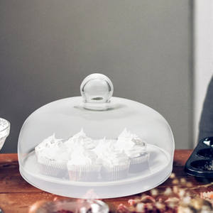 Support à gâteau en bois <span class=keywords><strong>de</strong></span> haute qualité avec dôme en verre pour gâteau par Abi Overseas - Product Image 4