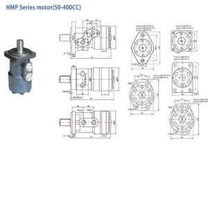 Xincan 맞춤형 HM/BM 시리즈 궤도 모터, 휠 드라이브용 소형 고속 궤도 유압 구동 모터 - Product Image 6