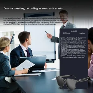 Traduction intelligente sans fil HY-C8 AI moderne pour lunettes, casque, musique, 75 langues, conférence en temps réel, simultanée - Product Image 3