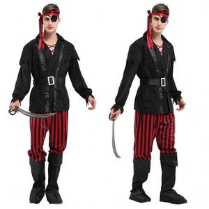 Vente d'usine : Costume de capitaine pirate pour femme, déguisement d'Halloween, costume de cosplay, costumes de pirate pour hommes adultes - Product Image 5