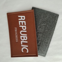 Patchs en cuir véritable 3D gaufrés écologiques de forme personnalisée avec logo de marque pour chaussures, vêtements et sacs