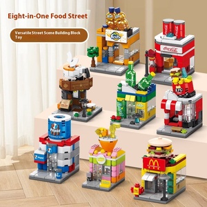 -DIY plastik Model bangunan kota Set blok mainan Puzzle anak-anak dalam bentuk hewan untuk anak laki-laki dan perempuan - Product Image 2
