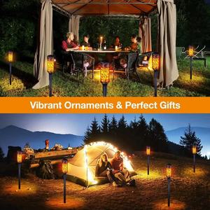 <b>Solar</b> Garden <b>Lights</b> <b>Flame</b> Effect Led Outdoor Torch Warm <b>Light</b> 6-12 Hours ABS Material Chinese Style Decorative Lighting - Product Image 2