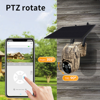 Caméra solaire étanche pour la faune Caméras de vision nocturne haute résolution 4MP pour la surveillance de la faune en plein air