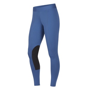 Premium Woven Equestrian Horse Riding Tights with <b>Suede</b> Knee Patch on Technical <b>Fabric</b> Riding Leggings Women Tights Horse Riding - Product Image 5