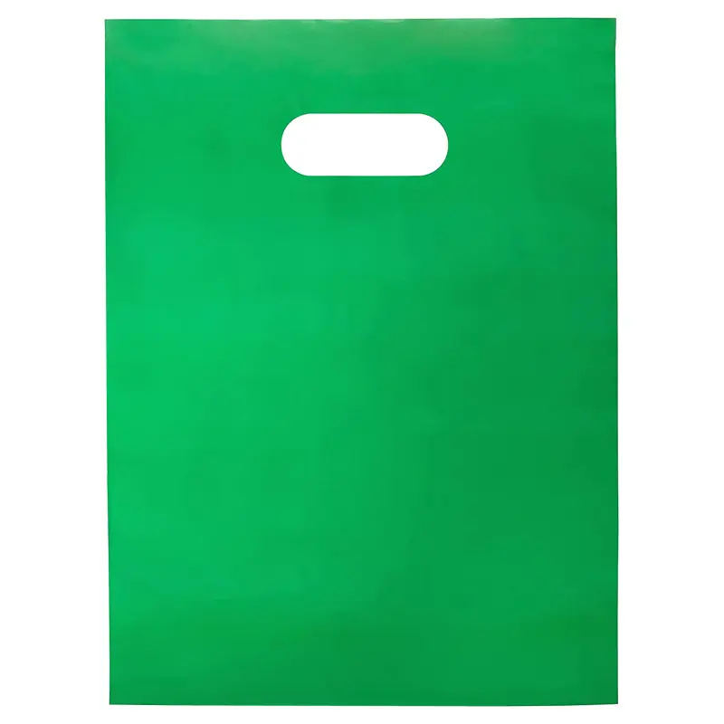 Groene Transparante Plastic Verpakking Gestanst Plastic Pe Boodschappentas Op Maat Te Koop
