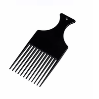Peigne à pic en plastique pour coiffure, petit peigne à pic, peigne fourche pour pompadour, ensemble de peignes sous blister, style dessin animé