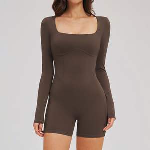 Body de mujer con sensación de segunda piel y espalda hueca, ajustado para fitness, deportes al aire libre, running y yoga - Product Image 4