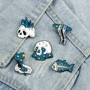 Broche Personalizado Creativo Serie Estrella 0, Diseño Espina de Pescado y <span class=keywords><strong>Amor</strong></span> 0, Insignia de Moda, Medalla Decorativa - Product Image 1