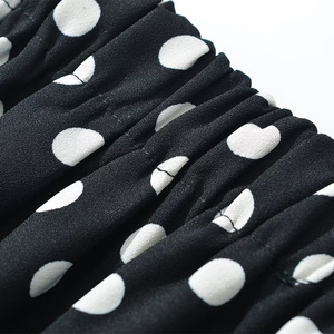 Abbigliamento donna HanOu 2025 nuova moda a pois Culottes Retro vita alta <span class=keywords><strong>eleganti</strong></span> Mini Shorts donna - Product Image 3