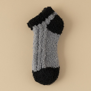 Chaussettes douillettes et chaudes d'hiver pour femmes, en tricot épais et duveteux, motif uni, longueur mi-mollet, usage quotidien en intérieur, compression <span class=keywords><strong>classe</strong></span> 4, en stock - Product Image 3