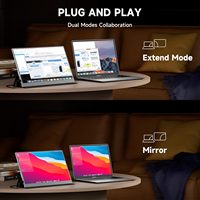 Monitor Portátil IPS de 15.6 Pulgadas Tipo-C, Pantalla Ultrafina para Juegos de 1080P para Laptop, Mac, Teléfono, PS4/ con Cubierta Inteligente