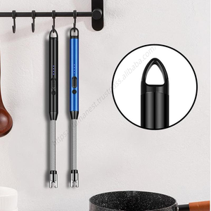 Vente en gros de chalumeaux électroniques de cuisine, allumeurs coupe-vent, rechargeables par USB, construction métallique - Product Image 5