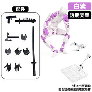 Action Figure T13 Fai-da-Te con Colori Vivaci e Articolazioni Mobili, Modelli Snodabili con Accessori Pistola e Spada - Product Image 5