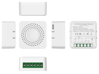 Prix d'usine, vente directe : Produits pour la maison intelligente – Module d'interrupteur intelligent WiFi Tuya Mini DIY 12/3/4 voies 16A pour éclairage domestique