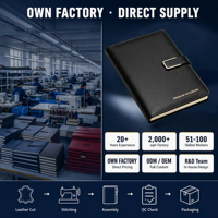 Libreta de Cuero PU Negra con Logotipo Personalizado, Cierre Magnético Metálico, Tapa Dura, Agenda de Negocios, Planificador, Regalo Corporativo para Oficina, Impresión UV