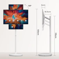Smart-TV 32 Zoll mit Drahtloser Übertragung, 10000mAh Wiederaufladbarer Powerbank, Intelligenter 10-Punkt-Touchscreen, LED HD 1080p, Vorrätig