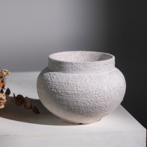 Jarrones de cerámica de gama alta de estilo europeo, tarros de loza de fuego Art <span class=keywords><strong>Deco</strong></span> simples para boda, adornos de ambiente festivo secos - Product Image 2