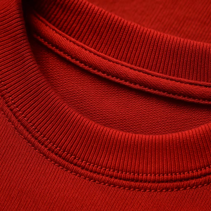 T-shirt personnalisé en coton peigné premium épais, coupe oversize et carrée, style streetwear, rouge, pour homme, à manches courtes et col rond - Product Image 3