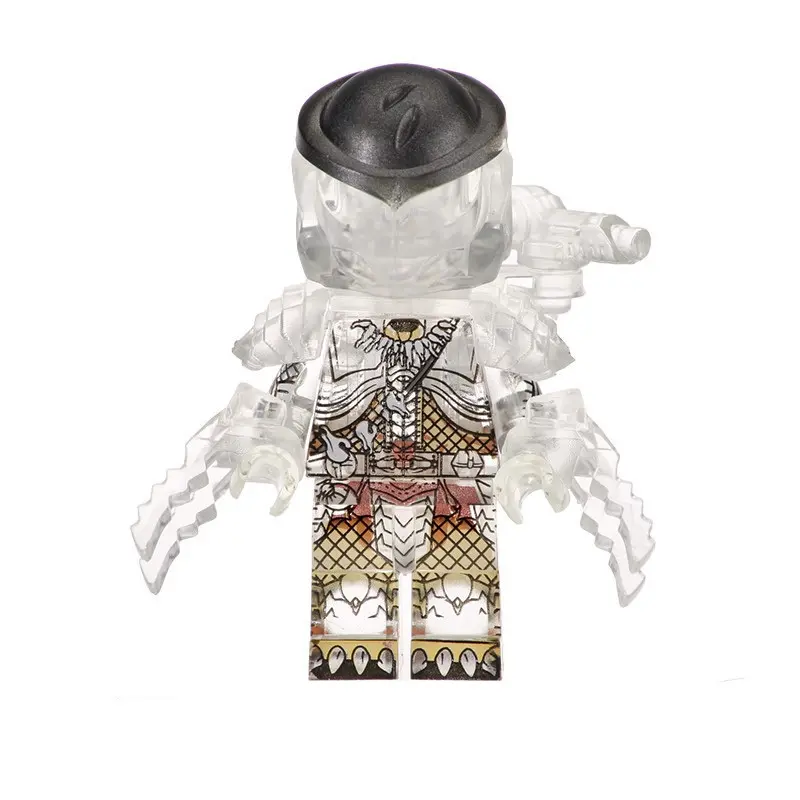 PG1127-A Transparent Predator The Movie Series One-Eyed Alien Collection Mini Action Figures Building Blocks Children Gift Toys