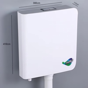 <span class=keywords><strong>Cisterna</strong></span> de Inodoro Expuesta, Ahorradora de <span class=keywords><strong>Agua</strong></span>, Doble Descarga, Tanque de Descarga Colgante de Pared de HDPE para Baño - Product Image 4