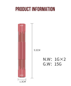 ลิปกลอสสองหน้าลิปมันแบบไม่ซึมผ่านไม่ได้ลิปกลอสไม่โหดร้าย - Product Image 5