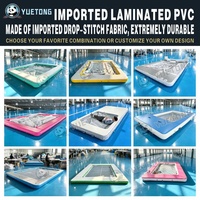 Plateforme flottante hexagonale portable antidérapante pour piscine, lac, plage – Tapis aquatique gonflable facile à installer pour la famille