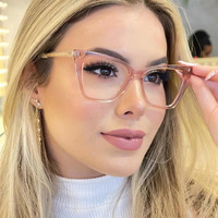 Lunettes Filtre Bleu Anti Lumière Bleue TR90 cat Eye Mix Marron Floral Rétro pour Dames Femmes
