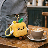 Lot de Peluches Kawaii en Forme de Fruits, Porte-clés Créatifs, Pendentifs en Peluche aux Motifs de Fruits Assortis, Accessoires Quotidiens pour Sacs pour Filles