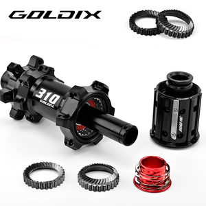 2026 GOLDIX R310 Moyeu <span class=keywords><strong>de</strong></span> vélo <span class=keywords><strong>de</strong></span> route à frein à disque 6 trous tirage droit 24H XDR HG Ultraléger <span class=keywords><strong>Axe</strong></span> traversant 100x12 142x12 - Product Image 2