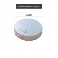 Boîte à pilules ronde portable personnalisée pour 7 jours, en matériau PP, étanche à l'humidité, organiseur de voyage pour médicaments et vitamines, petite boîte de poche