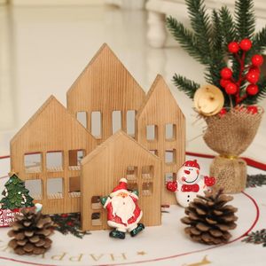 <b>Christmas</b> <b>Tree</b> <b>Fences</b> Wooden Picket <b>Fence</b> Thick Xmas <b>Tree</b> <b>Fence</b> Decorations Wood Gate Barrier for Holiday Home Party Decor - Product Image 1