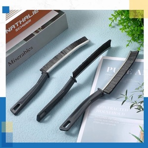 Crevices <b>Brush</b> Nylon Bristle Plastic Handle Household Cleaning Tool For Bathroom Kitchen Window Door Corner <b>Dust</b> Removal - Product Image 1