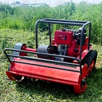Ce industriel 24V tondeuses à gazon robotisées bricolage Grade 15hp débroussailleuses sur chenilles télécommandées poignée pliante pour pelouse agricole