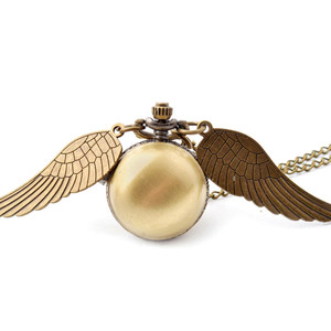 Lippert Snitch Quidditch Necklace Pocket <strong>Watch</strong> Retro Flip Ball Hanging <strong>Watch</strong> Jewelry Student <strong>Watch</strong> - Product Image 3