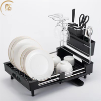 Support de cuvette, égouttoir, rétractable, pliable de grande capacité, évier ménager multifonctionnel, table de rangement en acier inoxydable