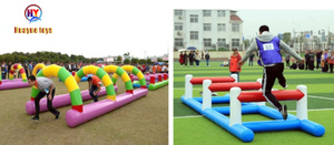 Inflatable ngoài trời phát triển xây dựng đội ngũ trò chơi chạy qua chướng ngại vật xây dựng trận đấu - Product Image 6