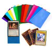 Protège-cartes mat coloré de 100 microns d'épaisseur pour cartes à collectionner Yugioh Basketball Football Vente en gros