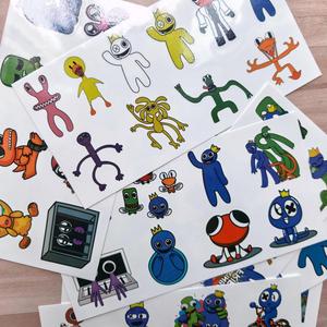 Nuovi Adesivi per Tatuaggi Temporanei Rainbow Friends 2026, Carini e Colorati, Ecologici, Impermeabili, 8 Fogli per Feste, Body Art - Product Image 6
