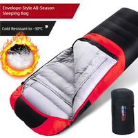 Sac de couchage double en duvet YX-C3-09 pour couples, imperméable, pour le camping en plein air en hiver