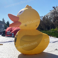 Promotion d'événements 3m mignon publicité personnage de dessin animé gonflable personnalisé modèle de canard jaune gonflable géant