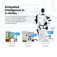 Robot humanoïde personnalisable, compagnon intelligent avec moteur et reconnaissance visuelle, interaction précise YY-CAHR-AELOS-EM