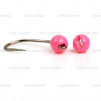 Wolfram Jig Nymphen 0,5 g-4g Kupfer kopf Mini Kurbel Jig Soft Worm Angeln Zubehör